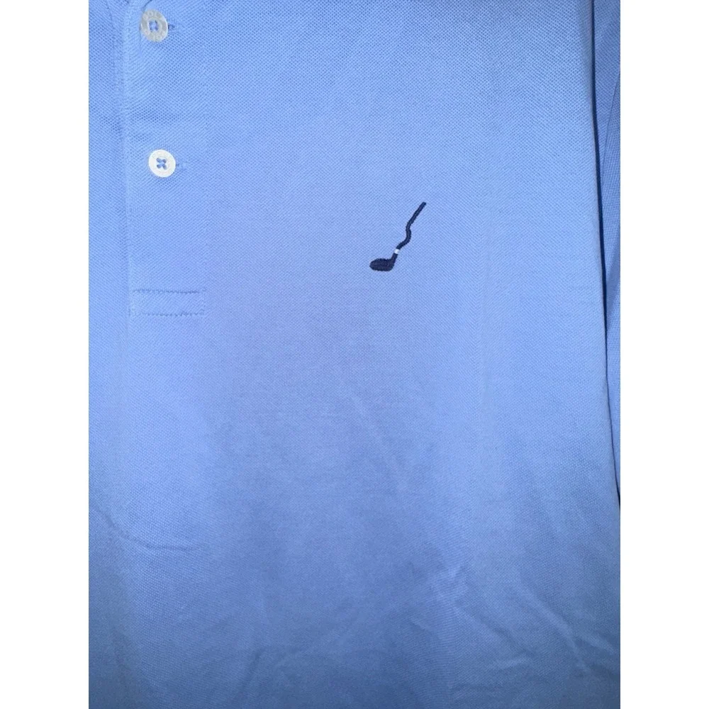 Ralph Lauren golf polo shirt blue with navy club‎ pony embroidered men's large